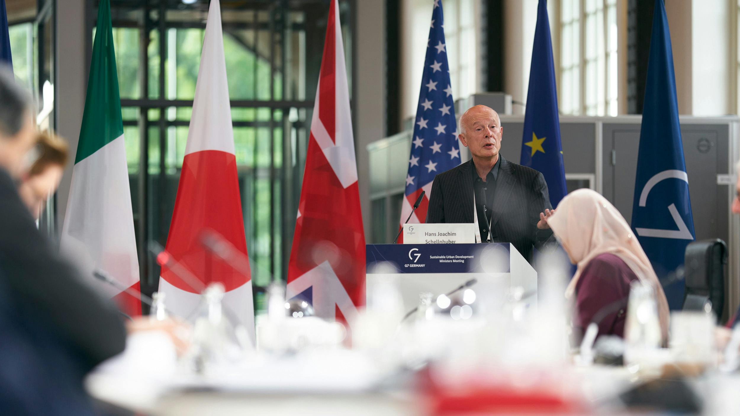 Hans Joachim Schellnhuber Speaks at G7 Meeting in Potsdam